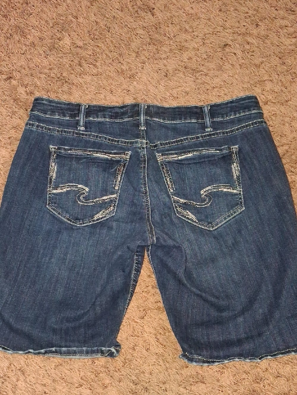 Silver Jeans Dark Blue Denim Women's Bermuda Shorts